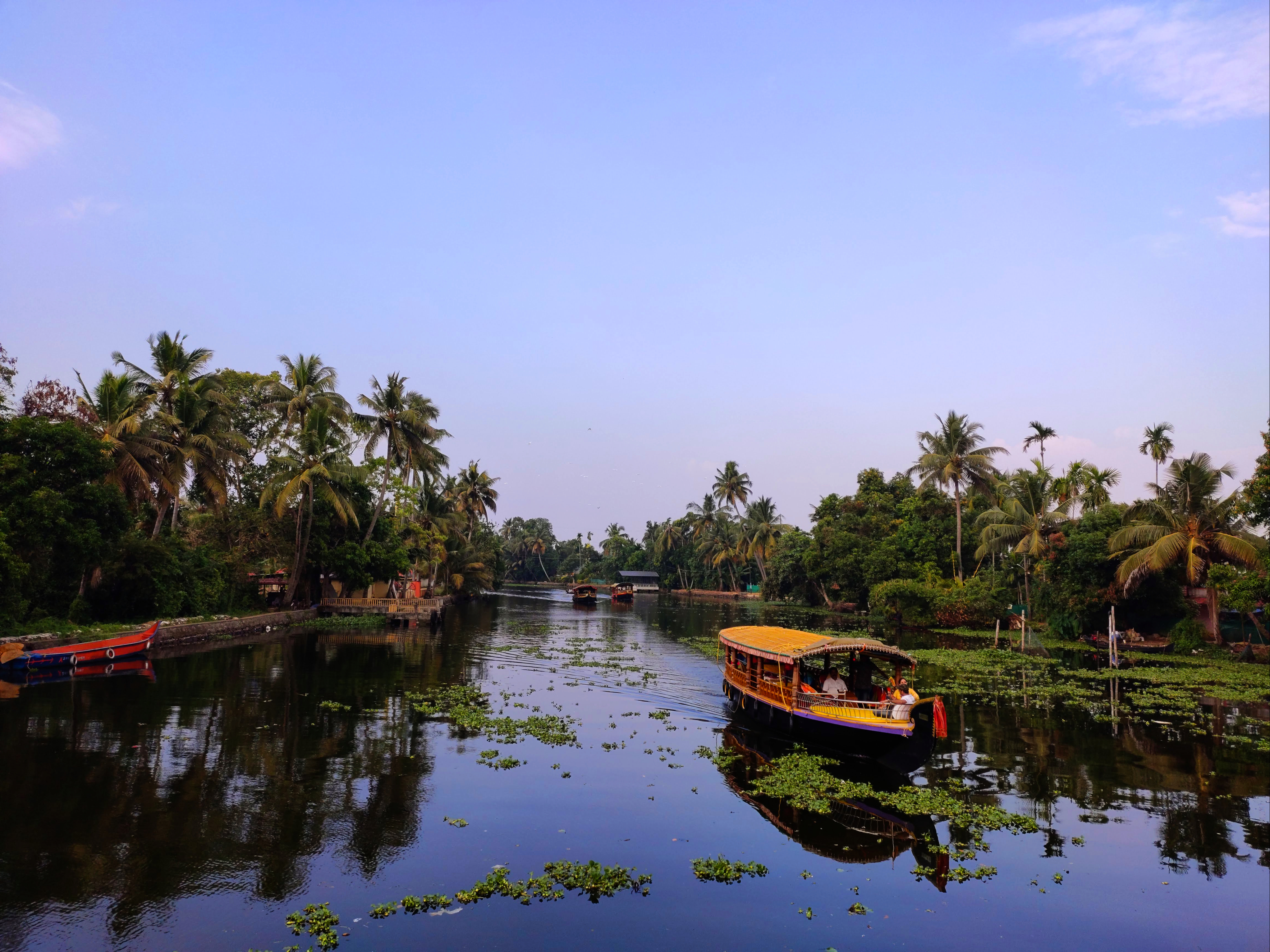 Houseboat in Vembanad Lake in Alleppey (Alappuzha)